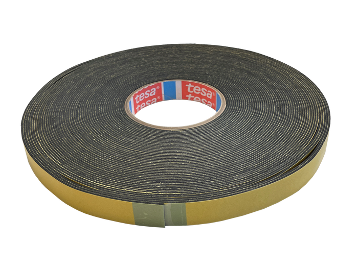 Dubbelzijdige P.E Foamtape Zwart TESA 25m